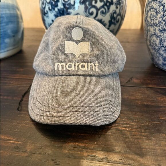 NWOT ISABEL MARANT Tyron Logo Ball Cap Grey - Picture 2 of 8